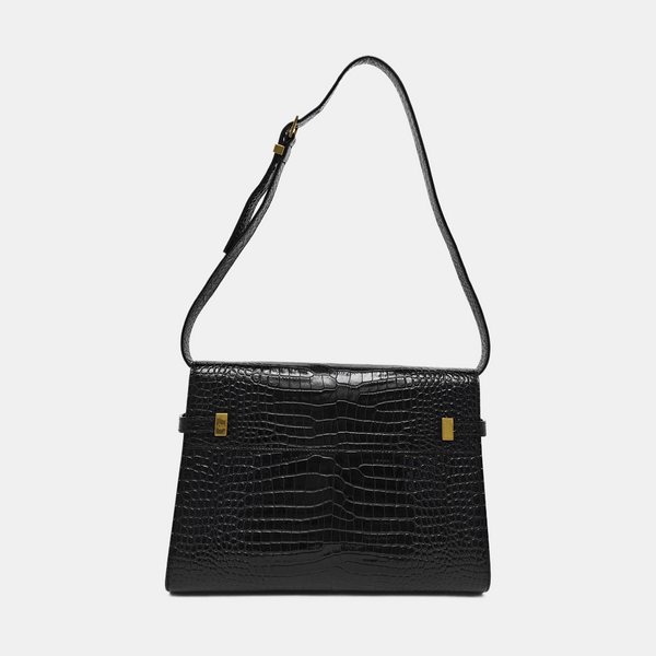 MANHATTAN Medium Calfskin Black