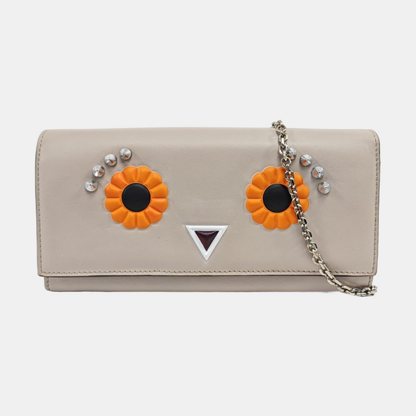 Calfskin Shoulder Bag Gray