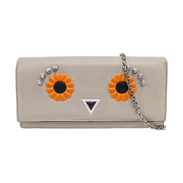 Calfskin Shoulder Bag Gray