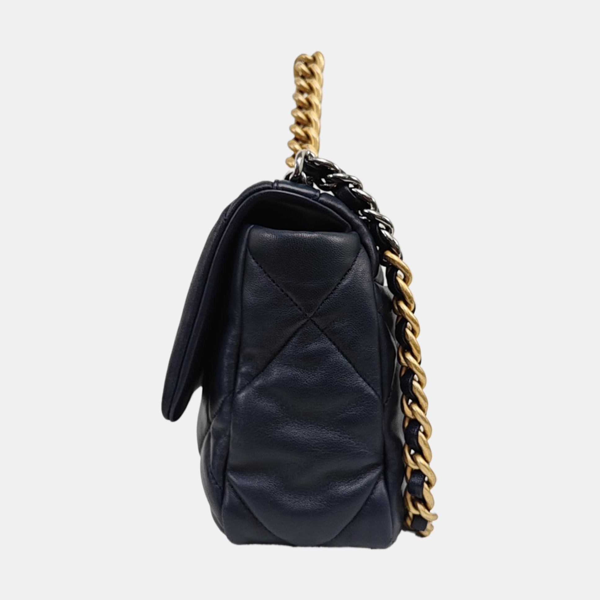 CHANEL 19 Small Quilted Lambskin Blue