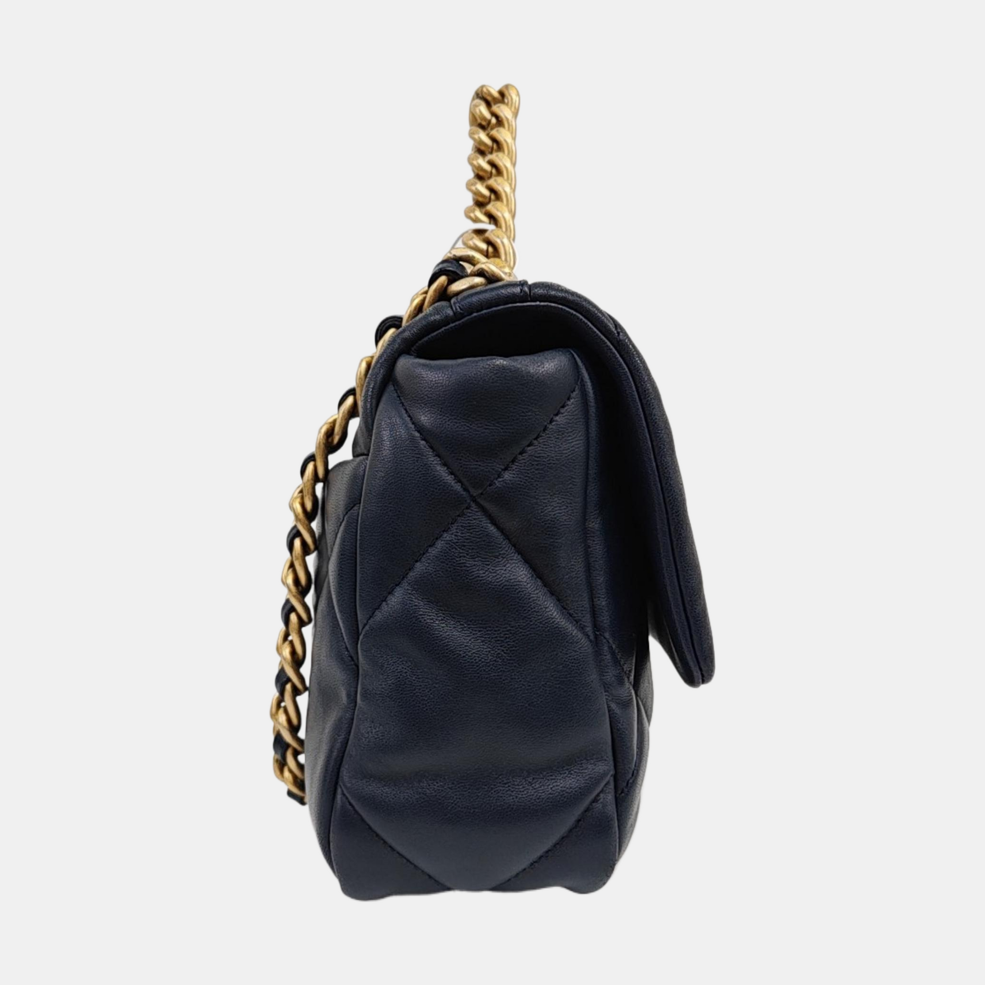 CHANEL 19 Small Quilted Lambskin Blue
