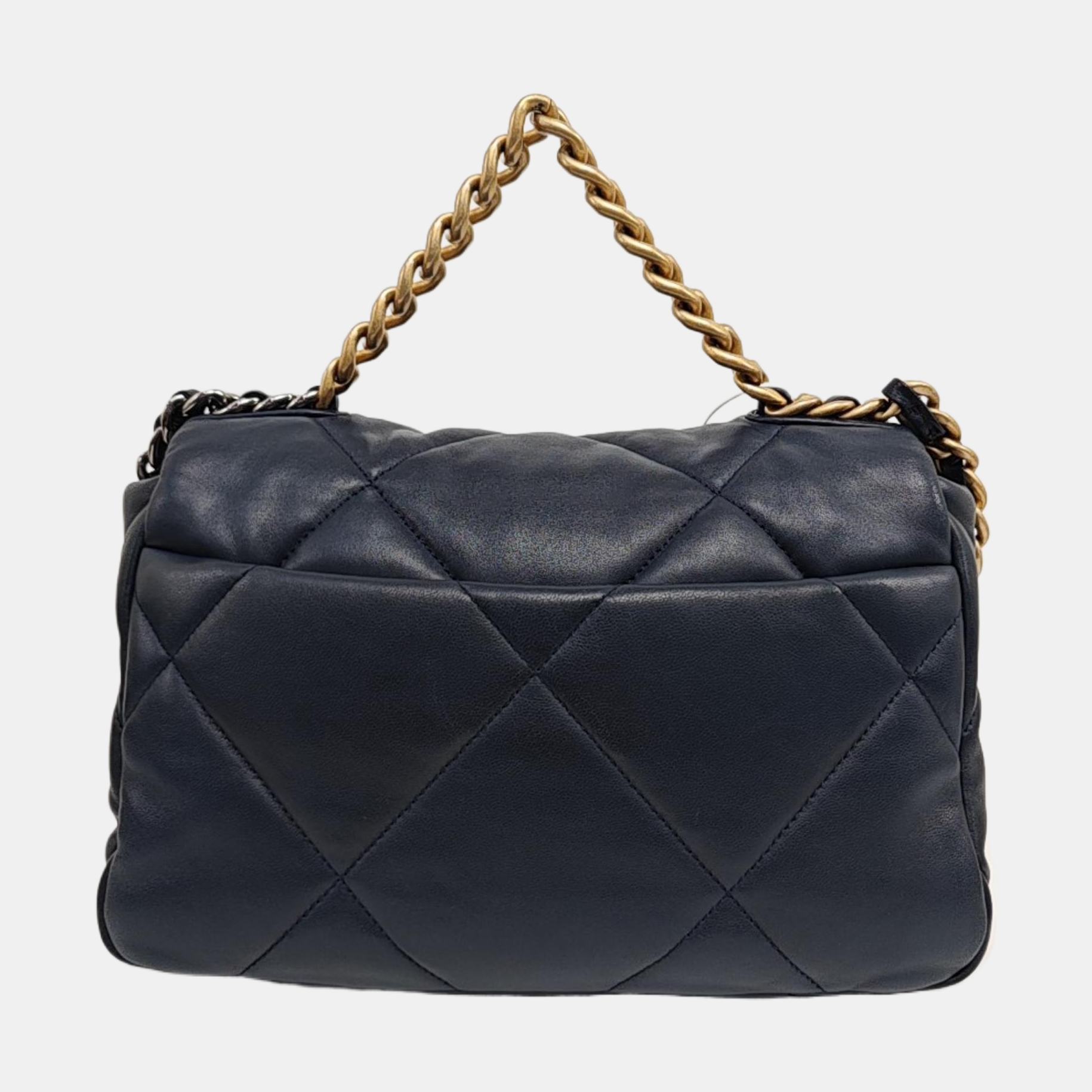 CHANEL 19 Small Quilted Lambskin Blue