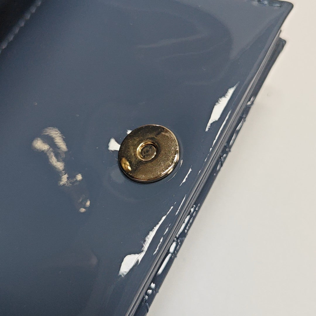 Lady Dior Cannage Patent Leather Blue