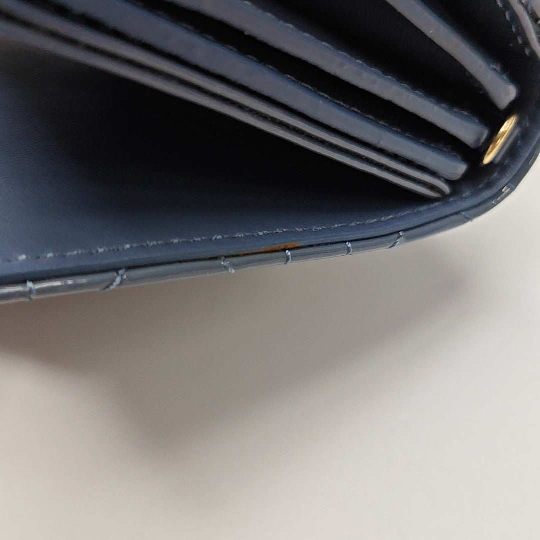 Lady Dior Cannage Patent Leather Blue