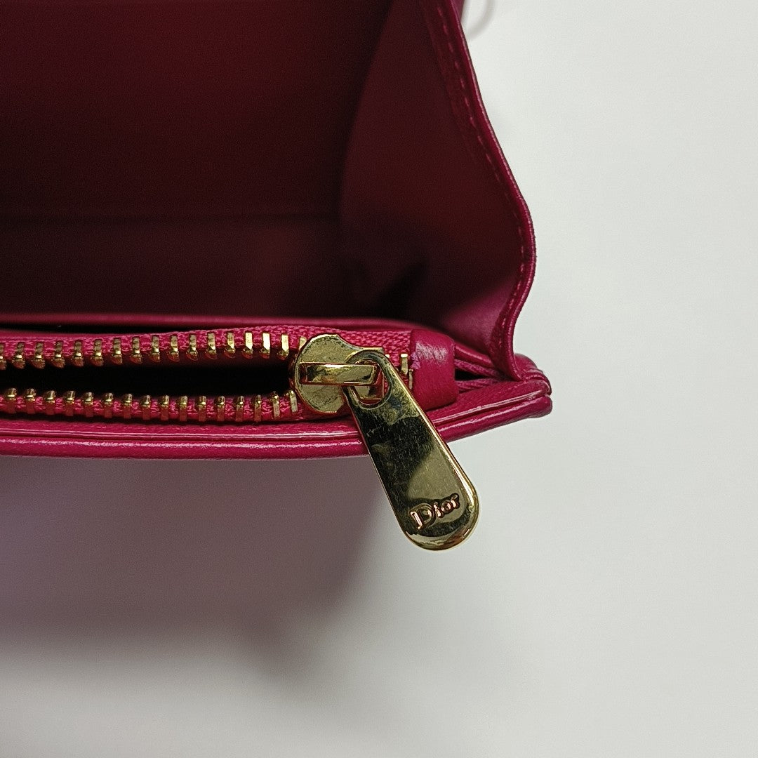 Lady Dior Small Cannage Lambskin Pink