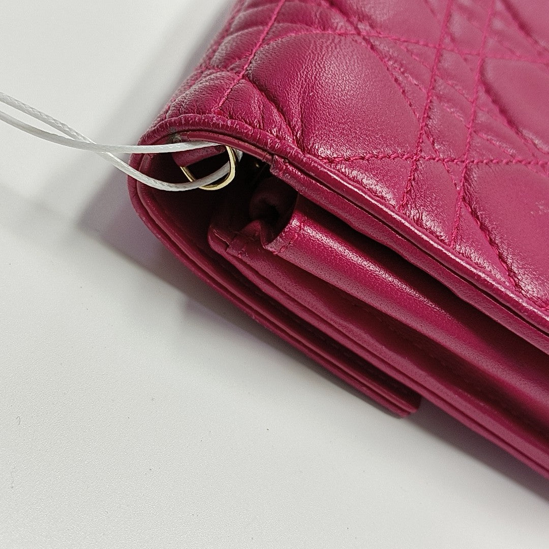 Lady Dior Small Cannage Lambskin Pink