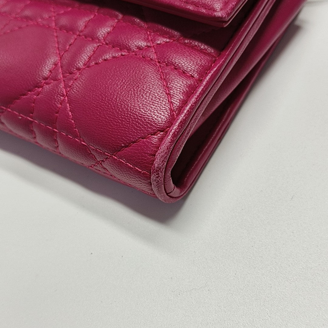 Lady Dior Small Cannage Lambskin Pink