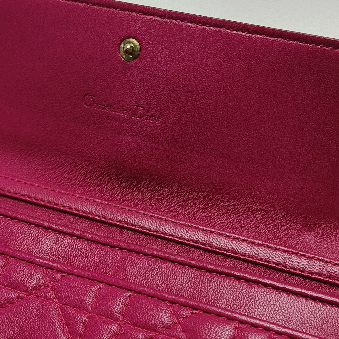 Lady Dior Small Cannage Lambskin Pink