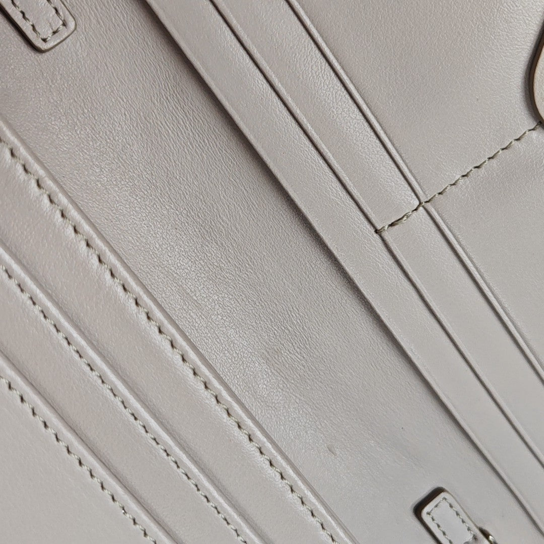 Calfskin Shoulder Bag Gray