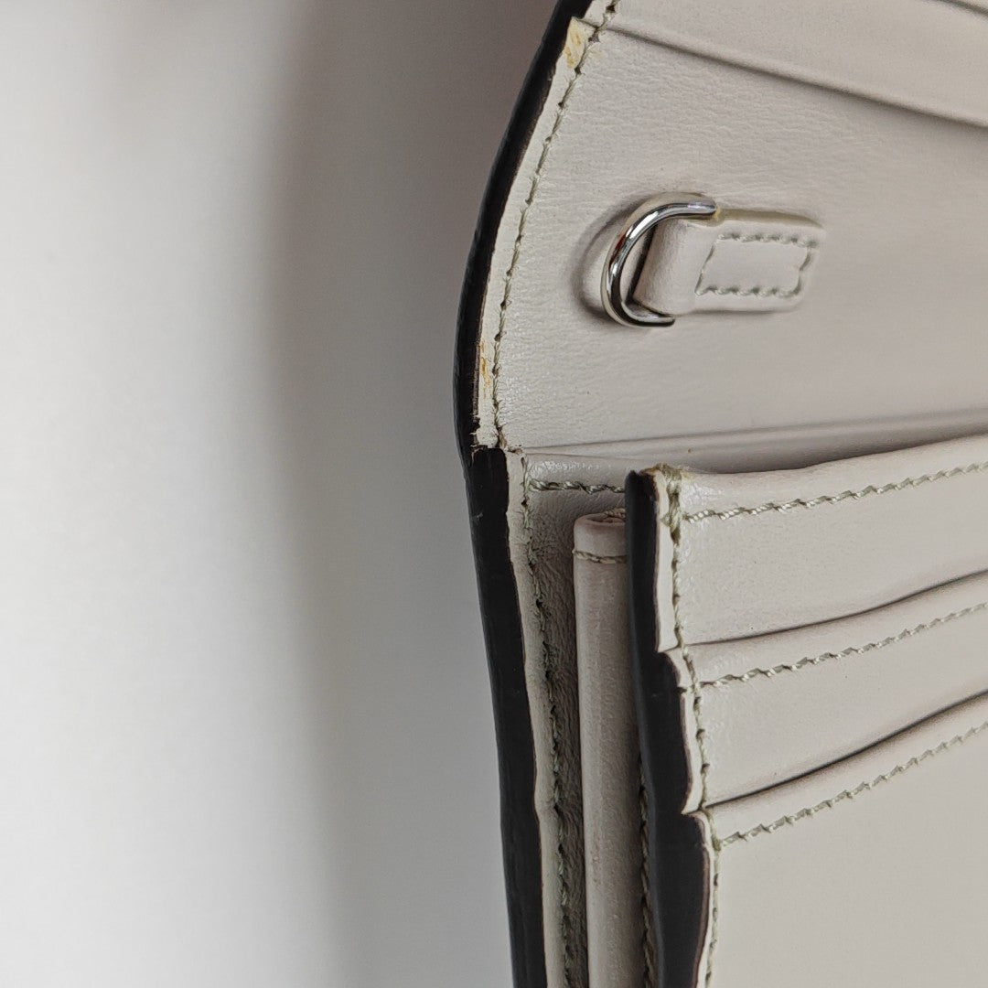 Calfskin Shoulder Bag Gray