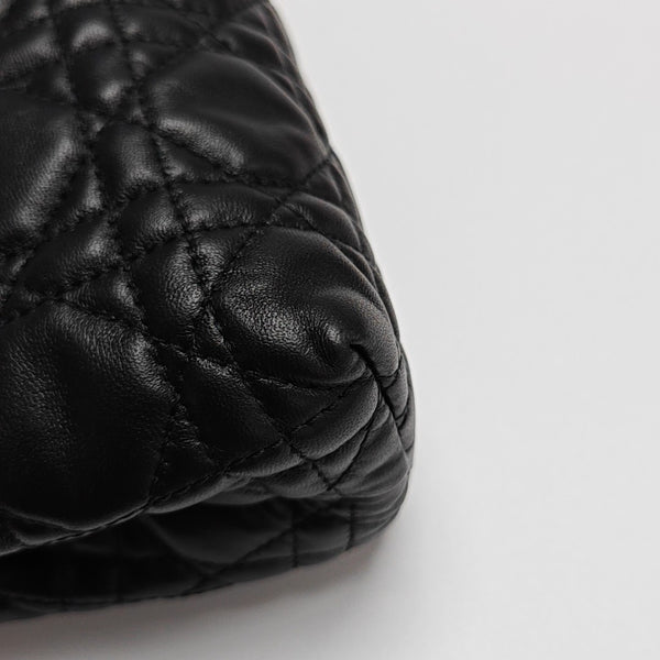 Jolie Top Handle Mini Cannage Lambskin Black