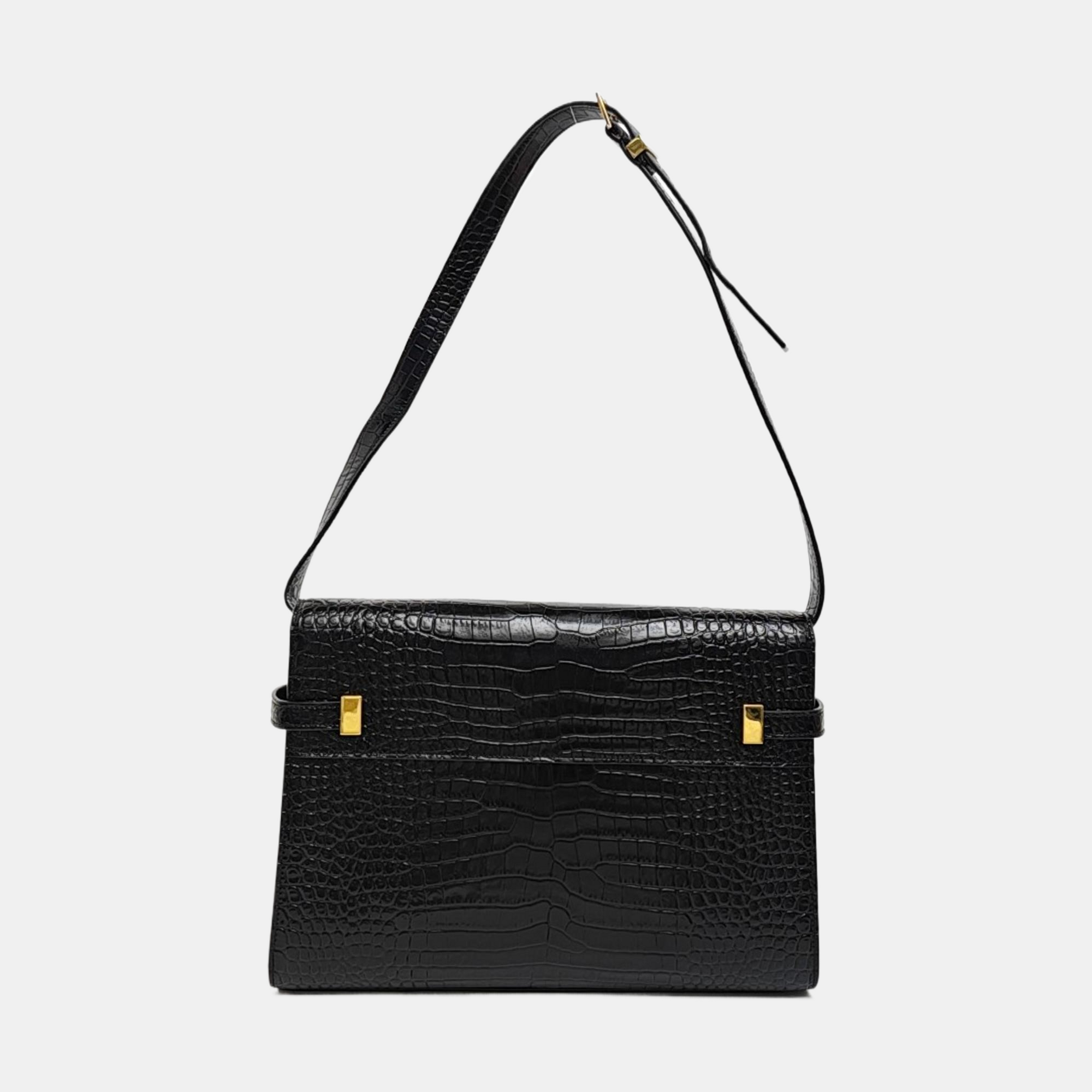 MANHATTAN Medium Calfskin Black