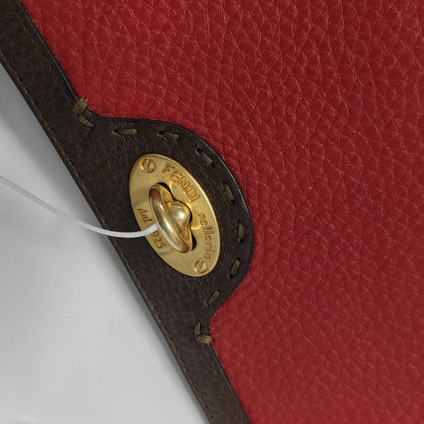 Calfskin Clutch Red