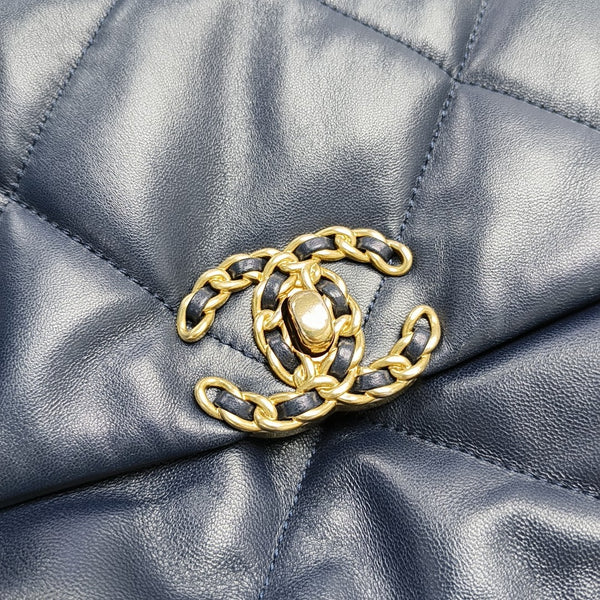 CHANEL 19 Small Quilted Lambskin Blue