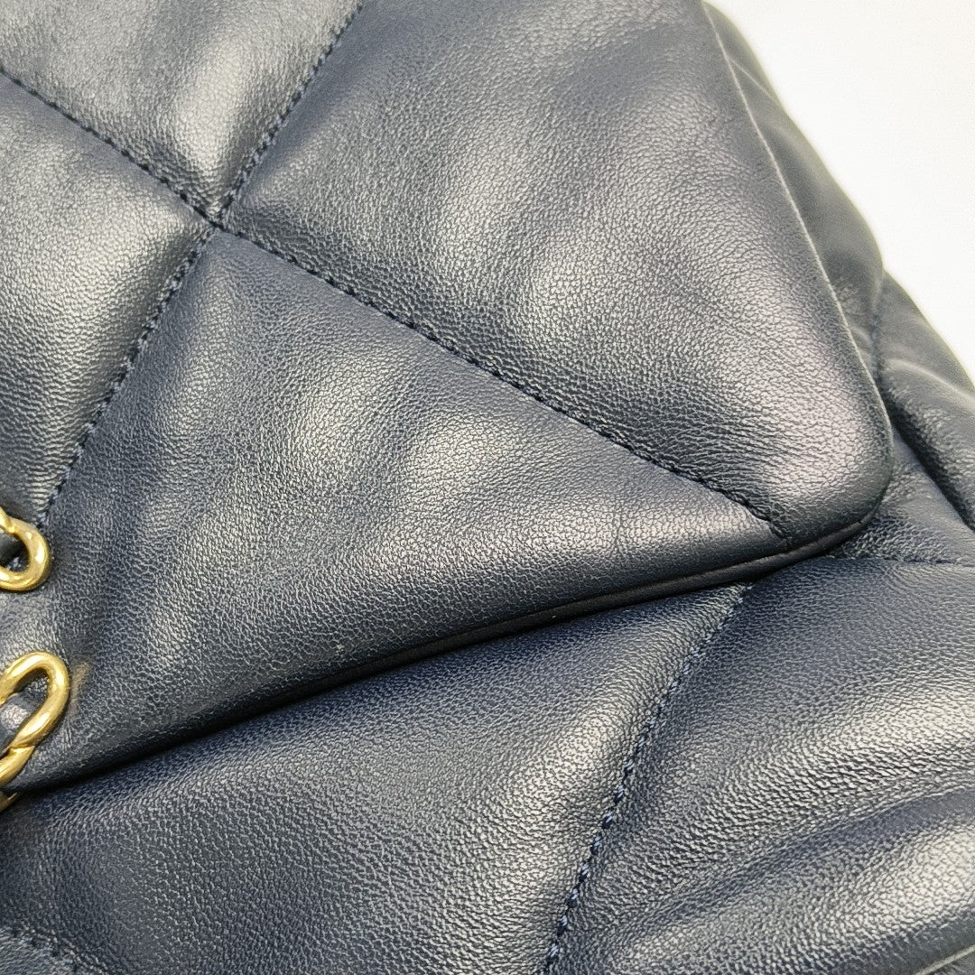 CHANEL 19 Small Quilted Lambskin Blue