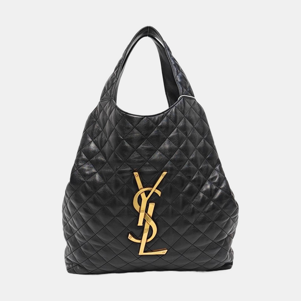 ICARE Extra Large Quilted Lambskin Black