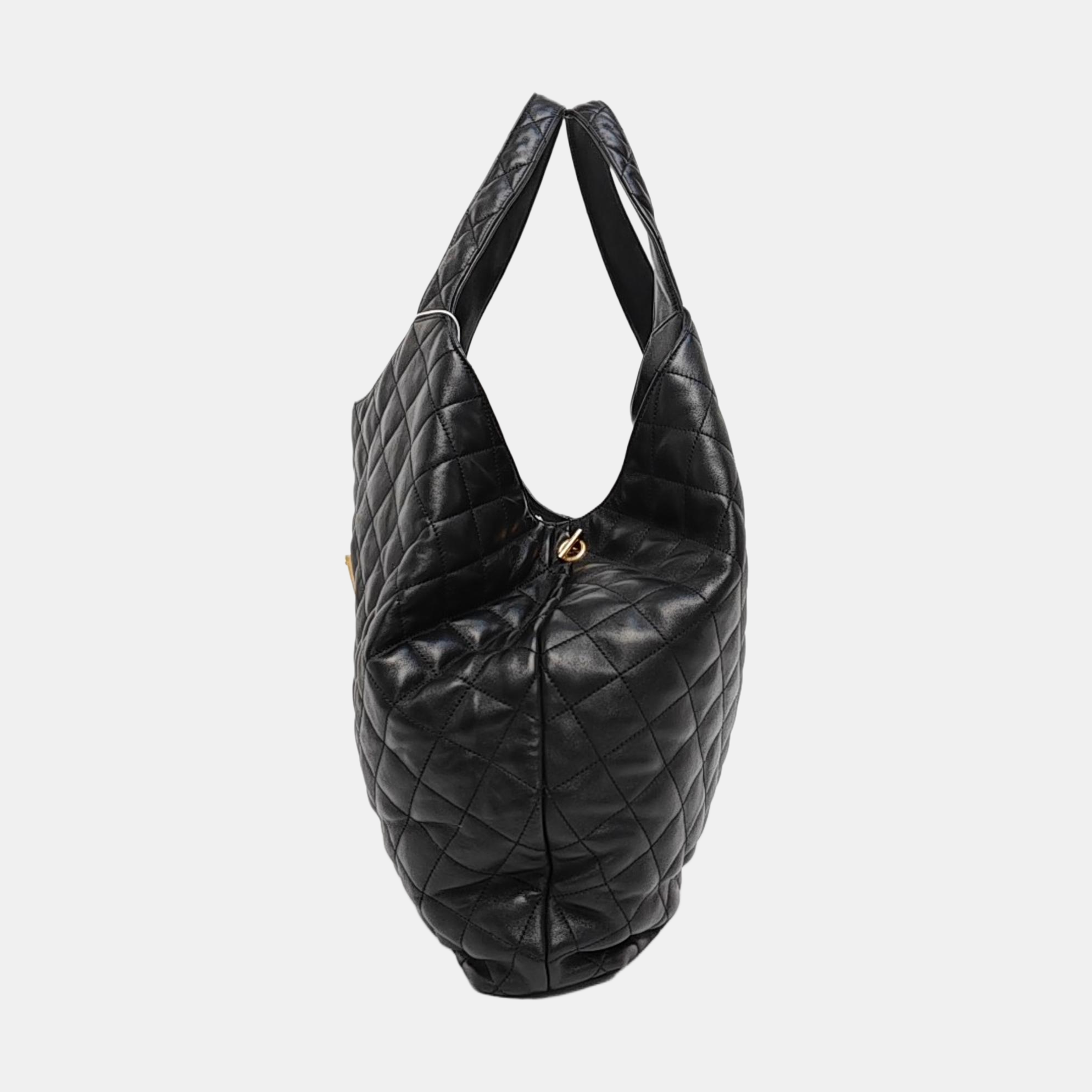 ICARE Extra Large Quilted Lambskin Black