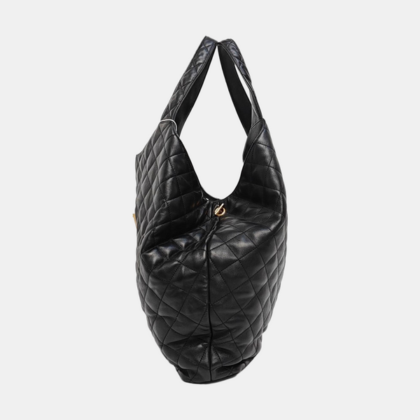ICARE Extra Large Quilted Lambskin Black