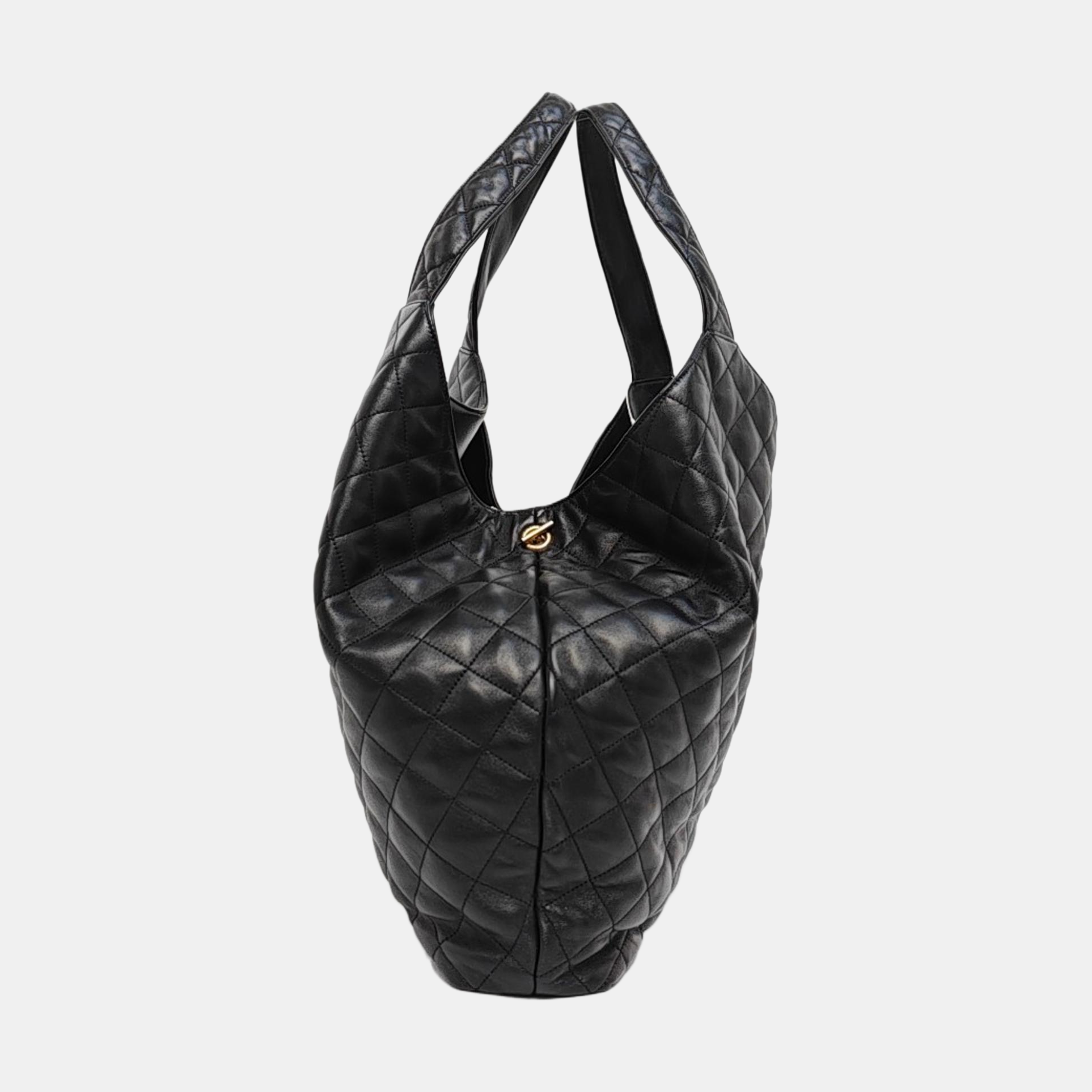 ICARE Extra Large Quilted Lambskin Black