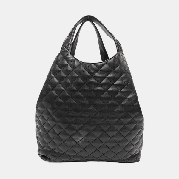ICARE Extra Large Quilted Lambskin Black