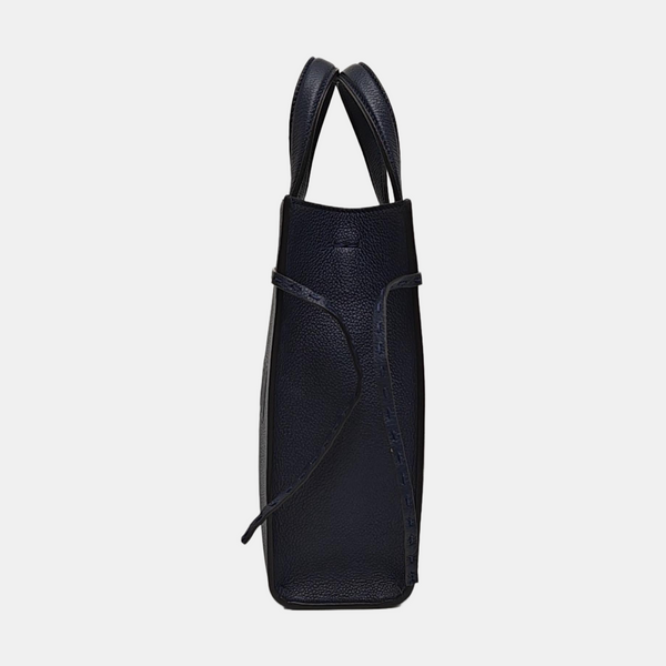 Calfskin Tote Bag Mini Blue