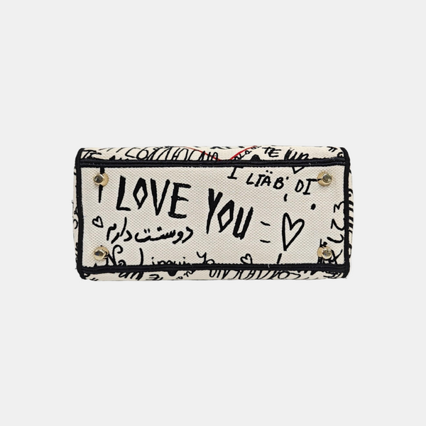 Lady Dior Medium Canvas White