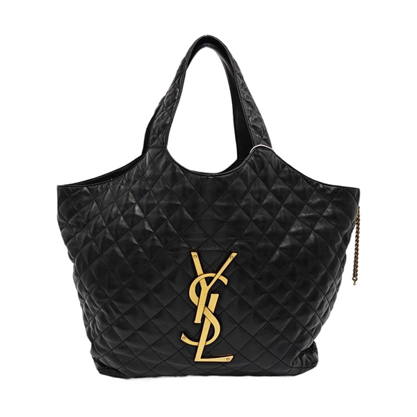 ICARE Extra Large Quilted Lambskin Black