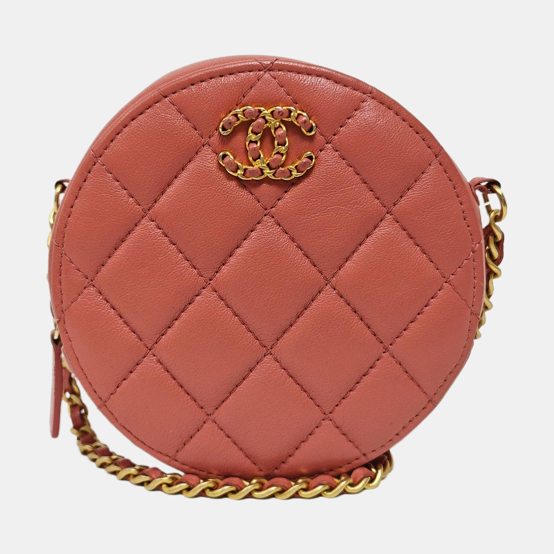 CHANEL 19 Small Quilted Lambskin Pink