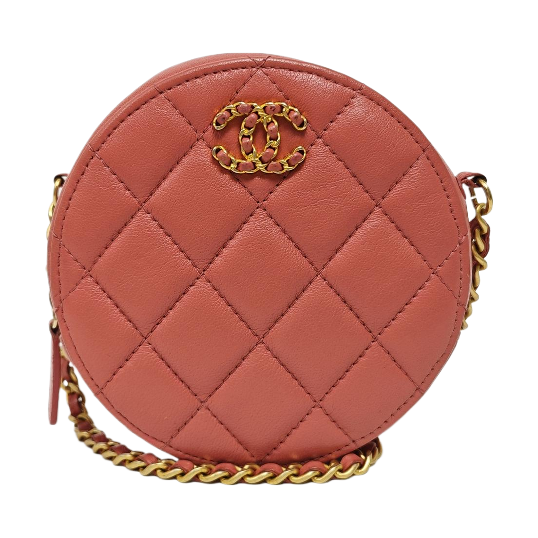 CHANEL 19 Small Quilted Lambskin Pink