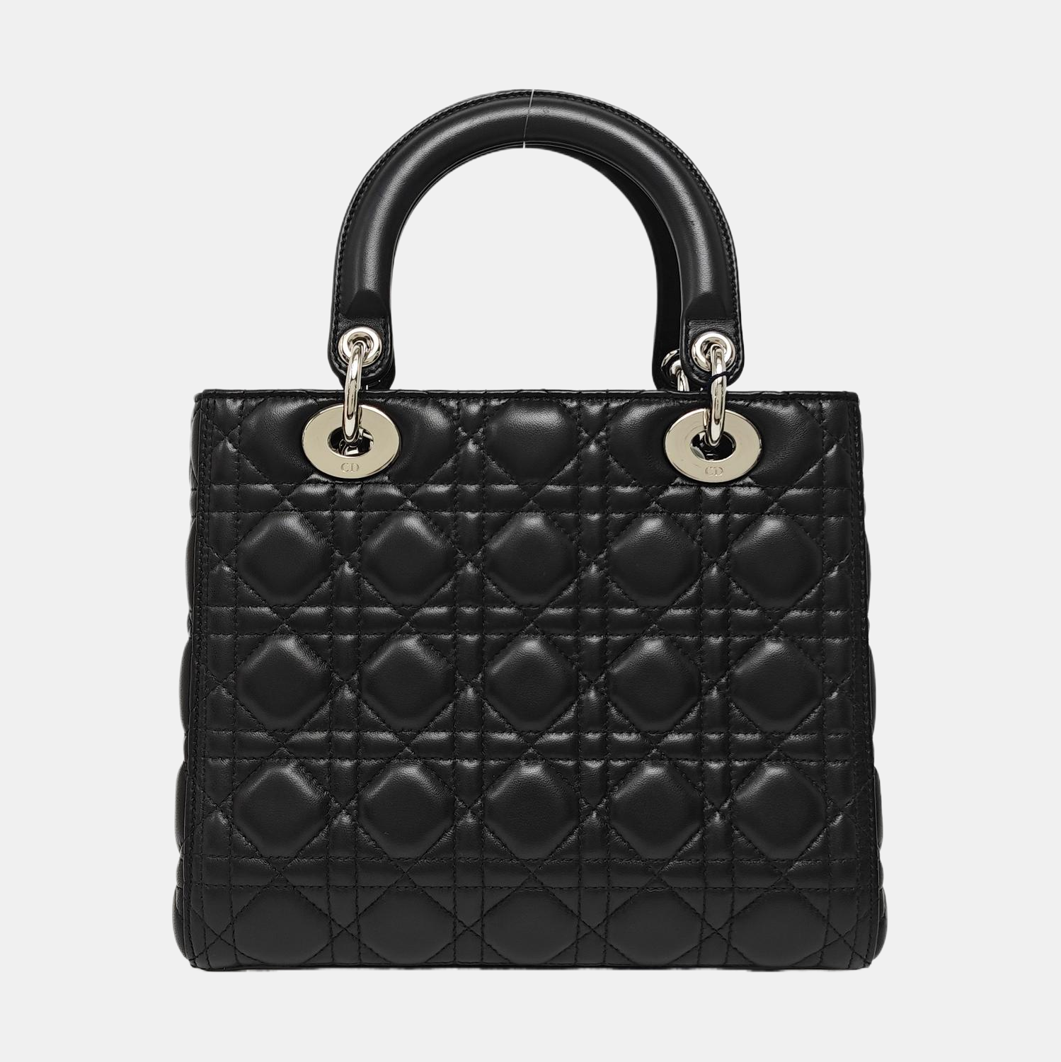 Lady Dior Medium Cannage Lambskin Black