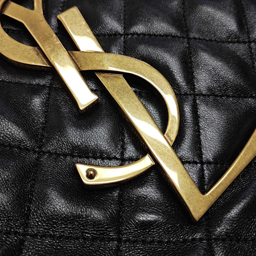 ICARE Extra Large Quilted Lambskin Black