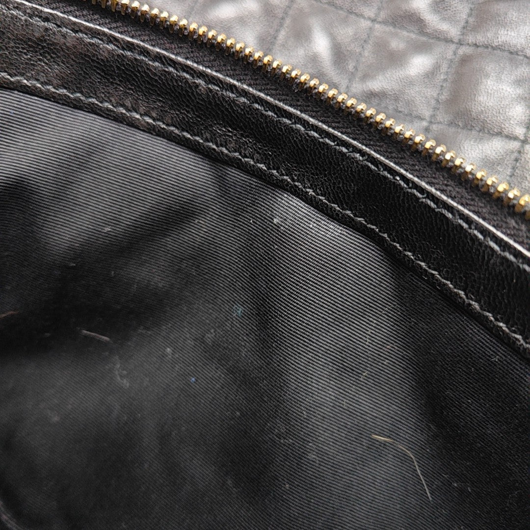 ICARE Extra Large Quilted Lambskin Black