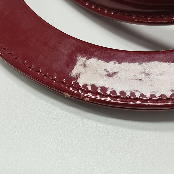 Lady Dior Medium Cannage Patent Leather Red