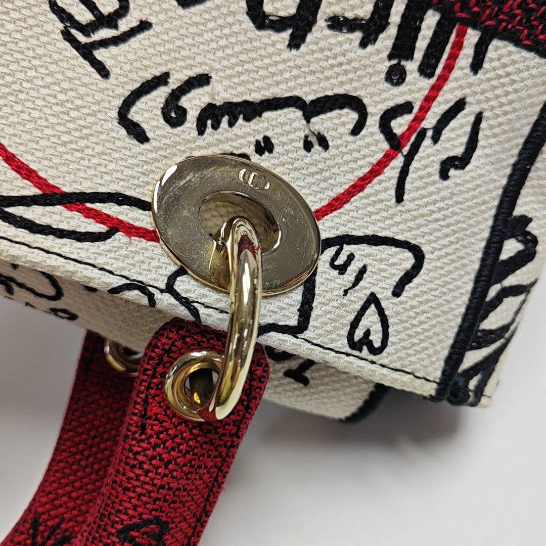 Lady Dior Medium Canvas White