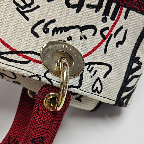 Lady Dior Medium Canvas White