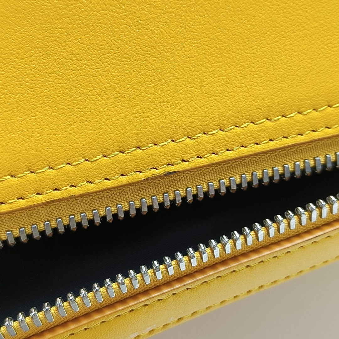 World Tour Large Calfskin Yellow