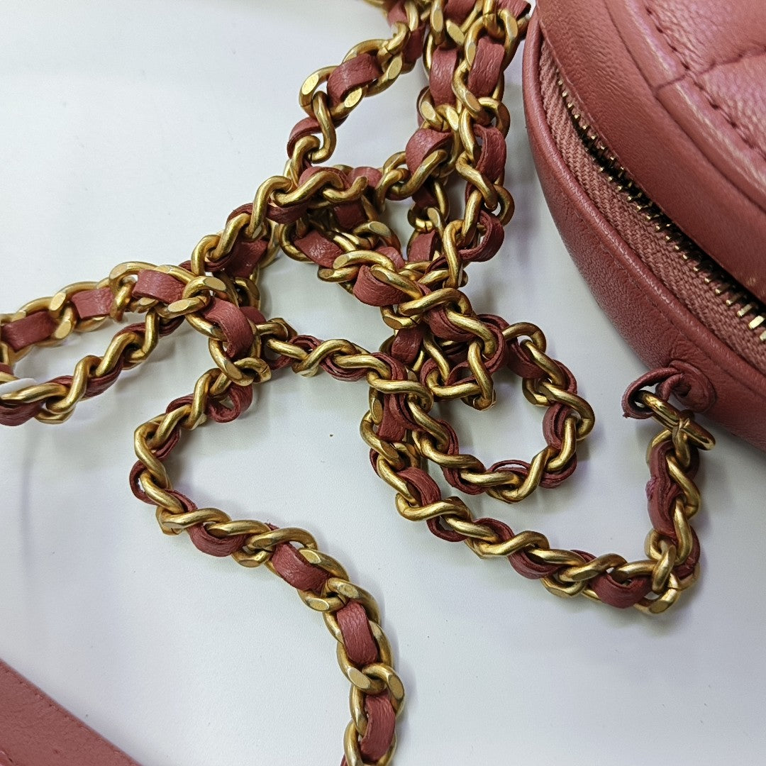 CHANEL 19 Small Quilted Lambskin Pink