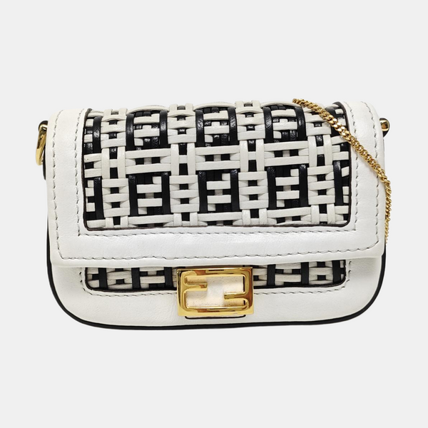 Baguette Nano Calfskin White