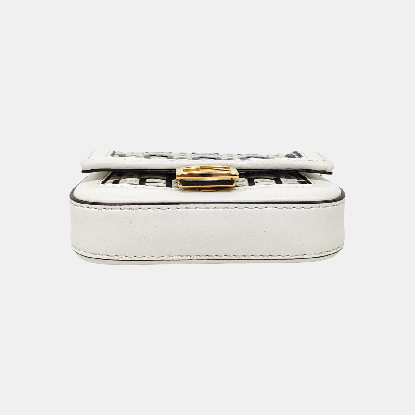 Baguette Nano Calfskin White