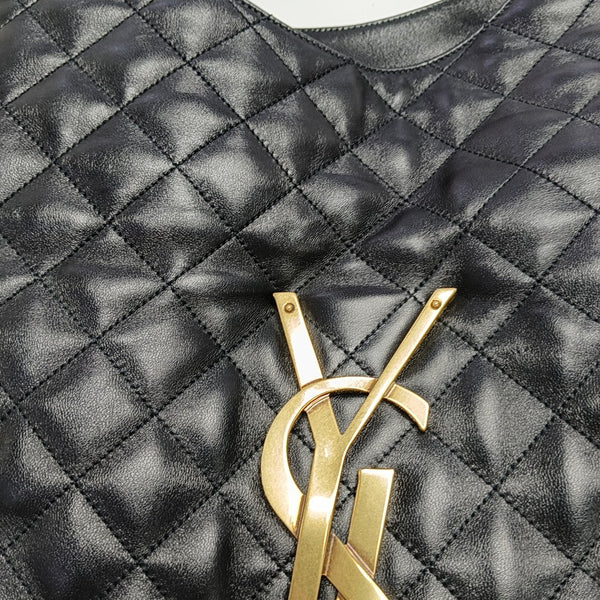 ICARE Extra Large Quilted Lambskin Black