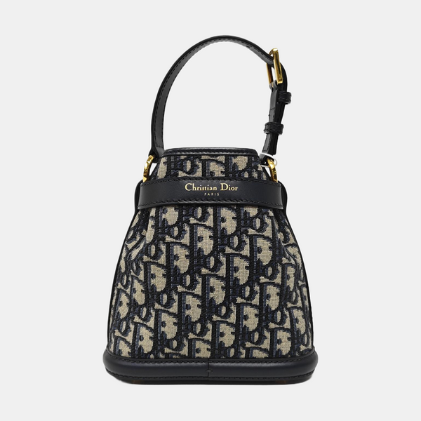 C'est Dior Small Oblique Canvas Blue