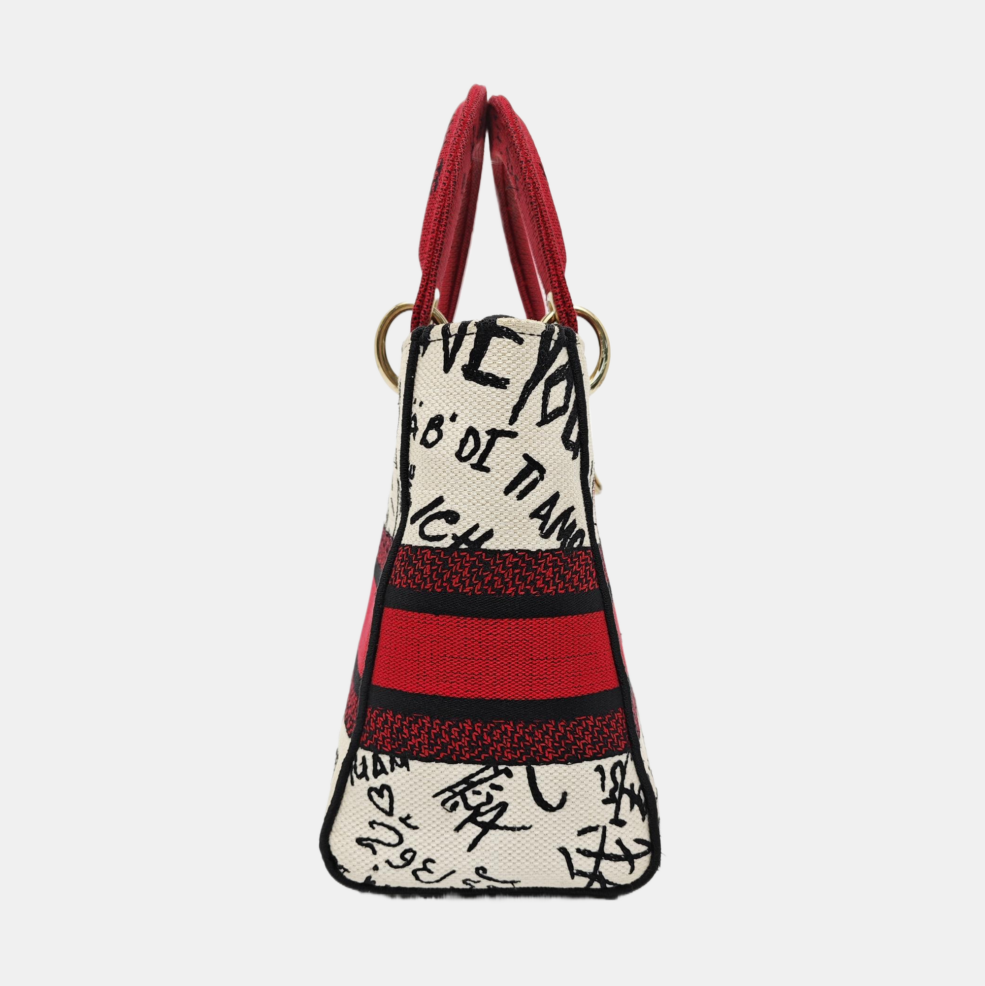 Lady Dior Medium Canvas White
