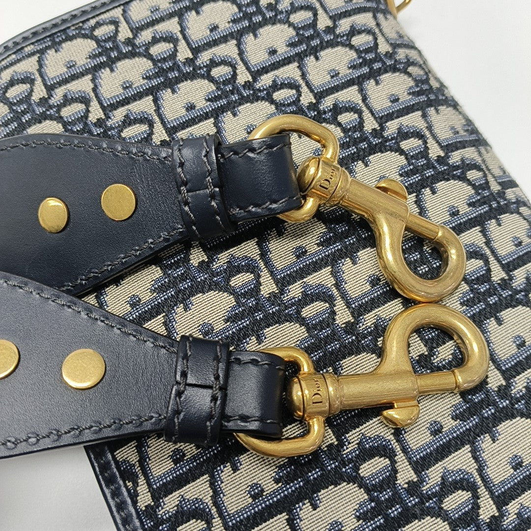 Dioraddict Oblique Canvas Blue
