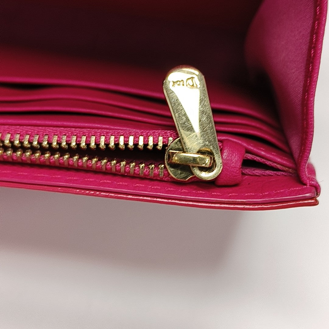 Lady Dior Small Cannage Patent Leather Red