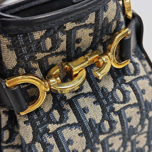 C'est Dior Small Oblique Canvas Blue