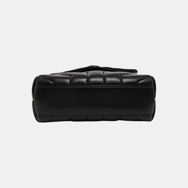 LOULOU Extra Small Chevron Calfskin Black