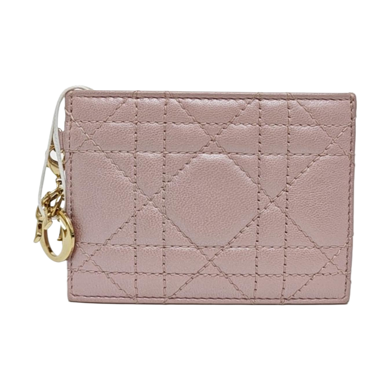 Lady Dior Quilted Lambskin Pink Card Holder