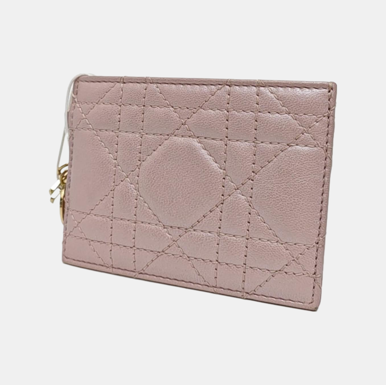 Lady Dior Quilted Lambskin Pink Card Holder