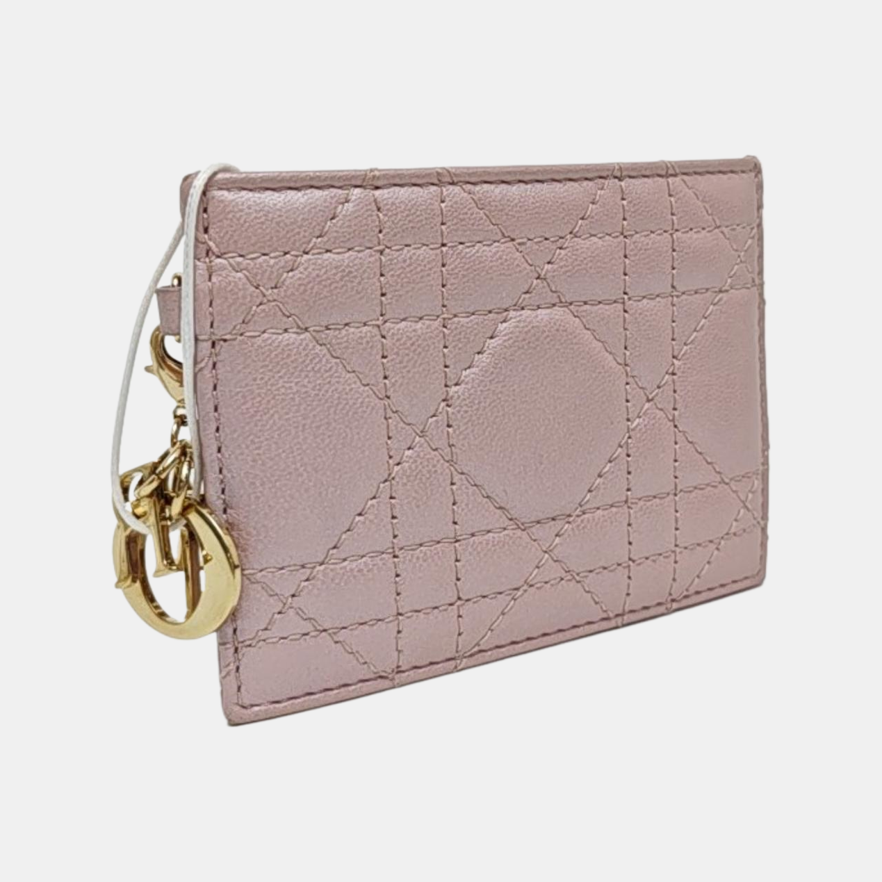 Lady Dior Quilted Lambskin Pink Card Holder