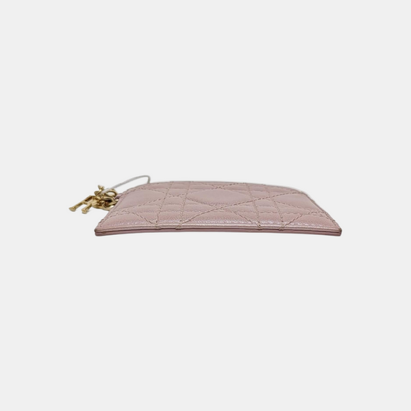 Lady Dior Quilted Lambskin Pink Card Holder